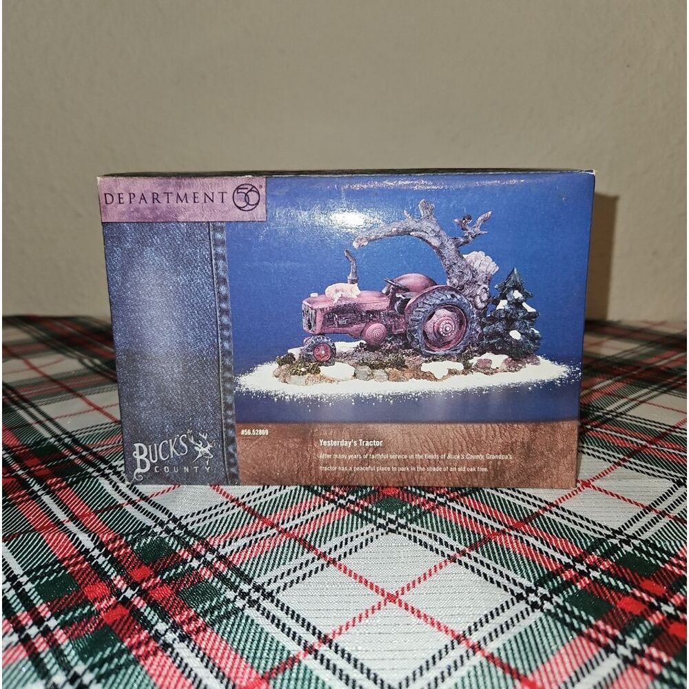 Department 56 "Yesterday's Tractor" Buck's County Holiday Table Decor
